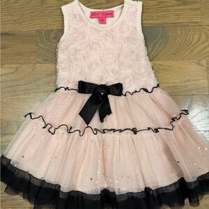 Betsey Johnson Pink and Black Kids Formal Dress